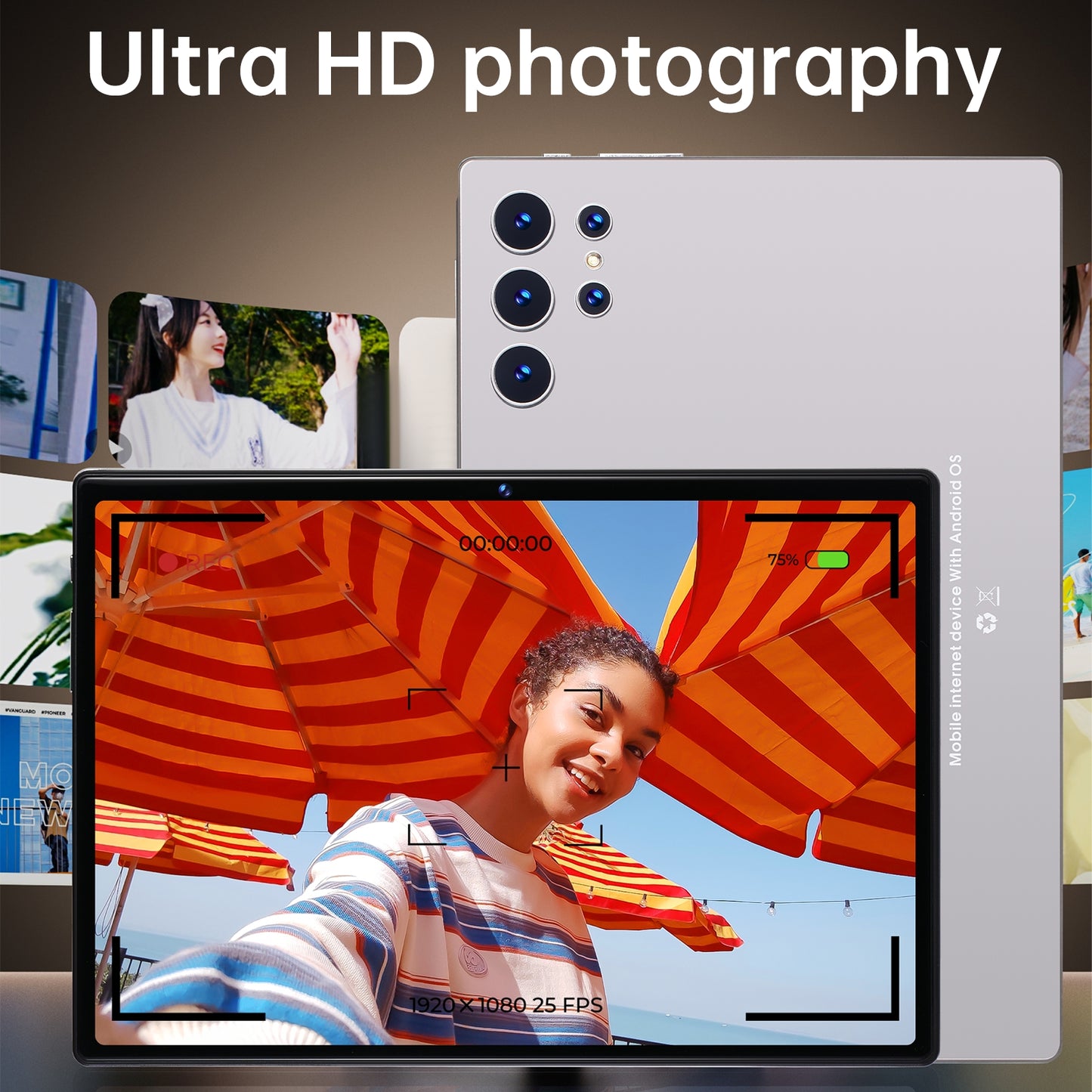 X-PRIME S25 | 10.1'' Display | 16GB RAM | 6800 mAh Battery | 12MP Camera | Tablet PC