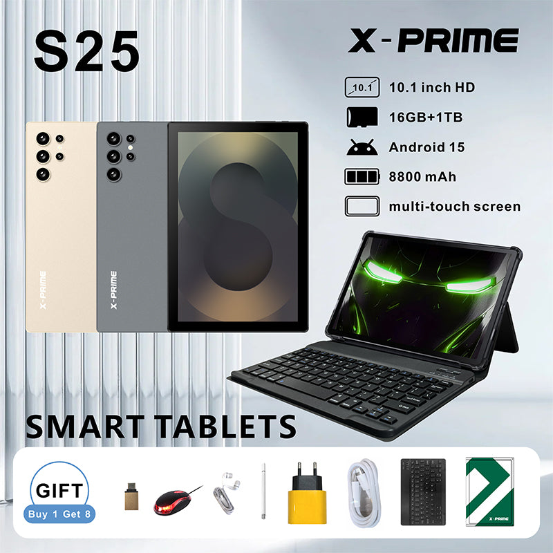 X-PRIME S25 | 10.1'' Display | 16GB RAM | 6800 mAh Battery | 12MP Camera | Tablet PC